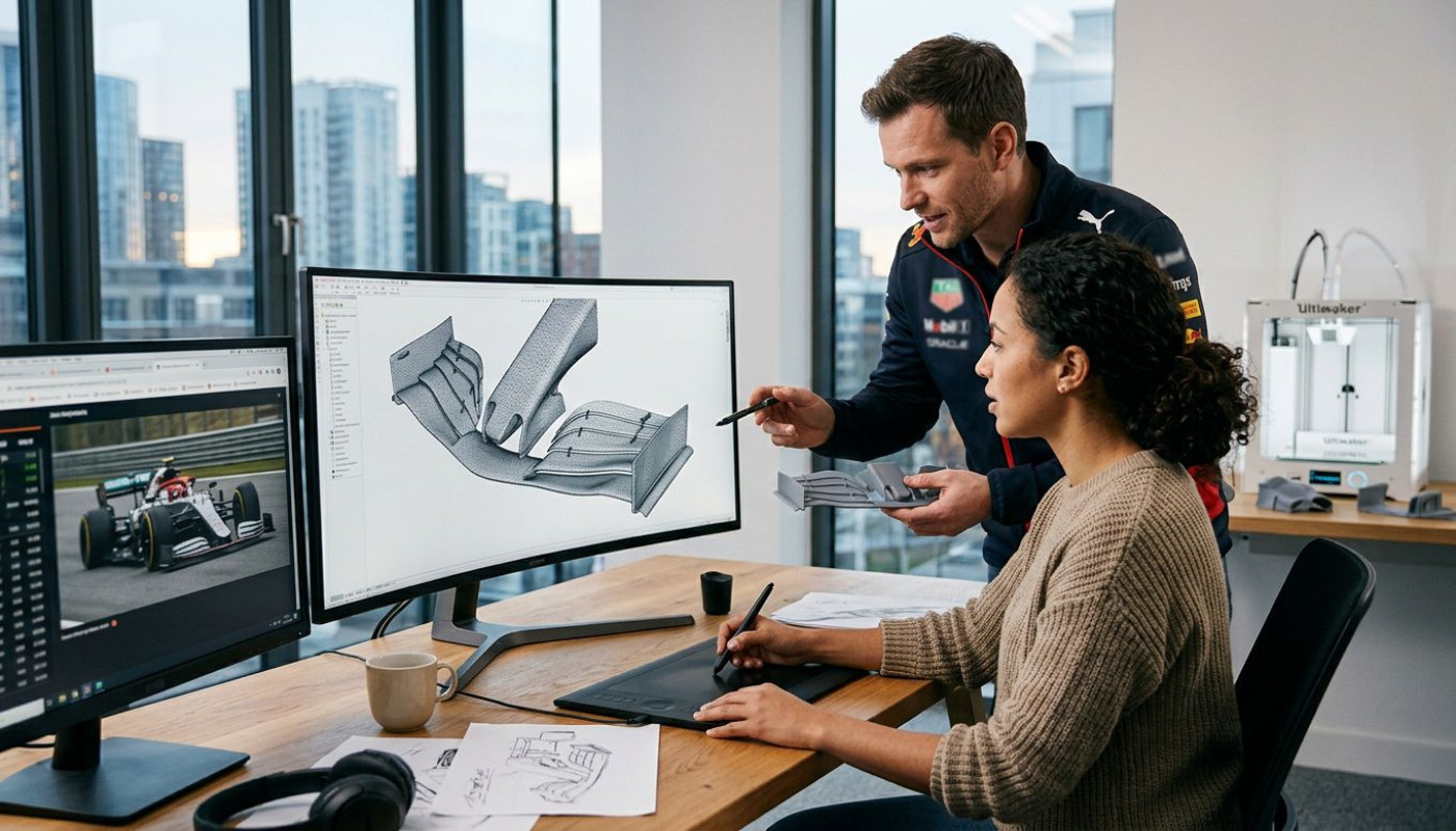 De la piste au prototype : comment la formule 1 inspire la modélisation 3d